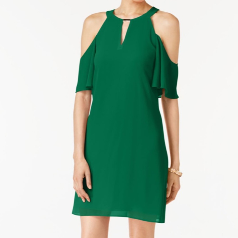 Vince Camuto Womens Above Knee Cold Shoulder